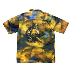 Ecko Unlimited Yellow and Blue Graphic Shirt